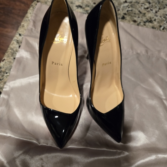 Christian Louboutin Black and Red Heels